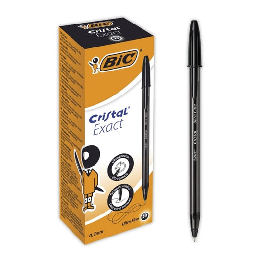 Bolígrafos Bic Cristal Exact 0.7Mm Negro