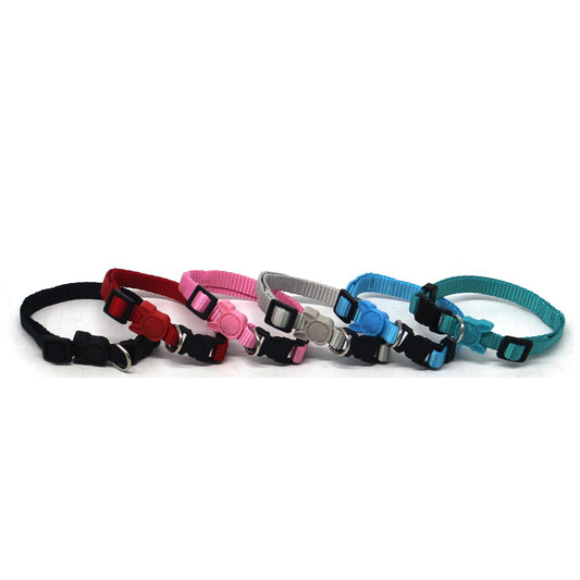 Bps Collar Nylon Ajustable Cierre Clip para Perro Mascotas Color Aleatorio 1x20/30cm
