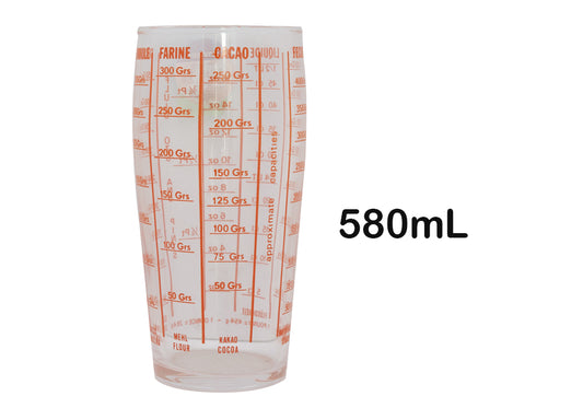 Vaso de cristal medidor 580mL