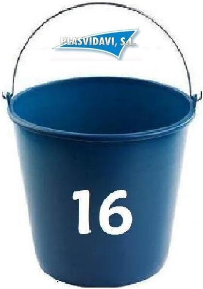 Cubo de agua azul 16 litros