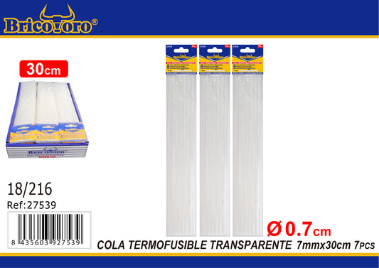 Cola Termofusible Trans 7Mmx30Cm 7Pcs