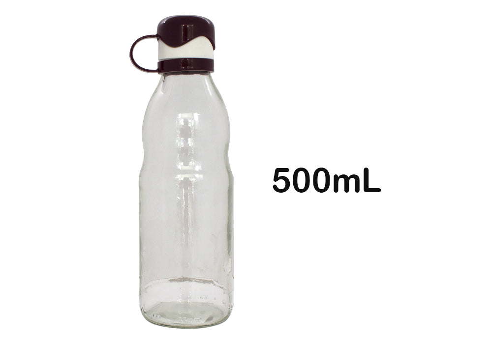 Botella cristal 500mL con tapón dosificador – UNIHOGARILLESCAS