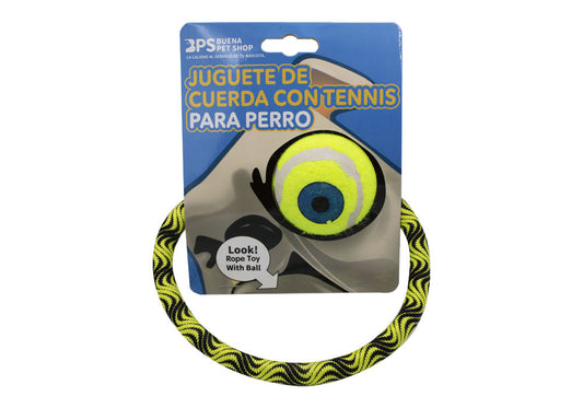 Bps-10526 Juguete Cuerda Con Tenis Para Perro Φ16Cm