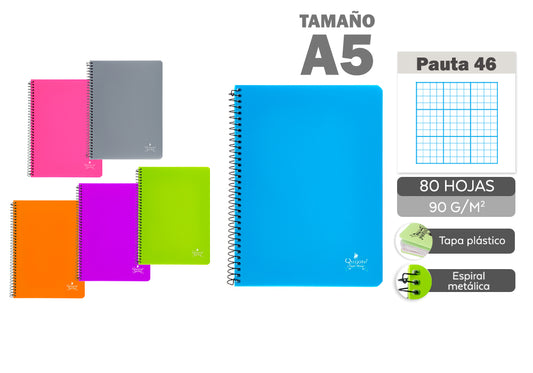 Eu-Cuadernos T/P A5 80H 90G C.46