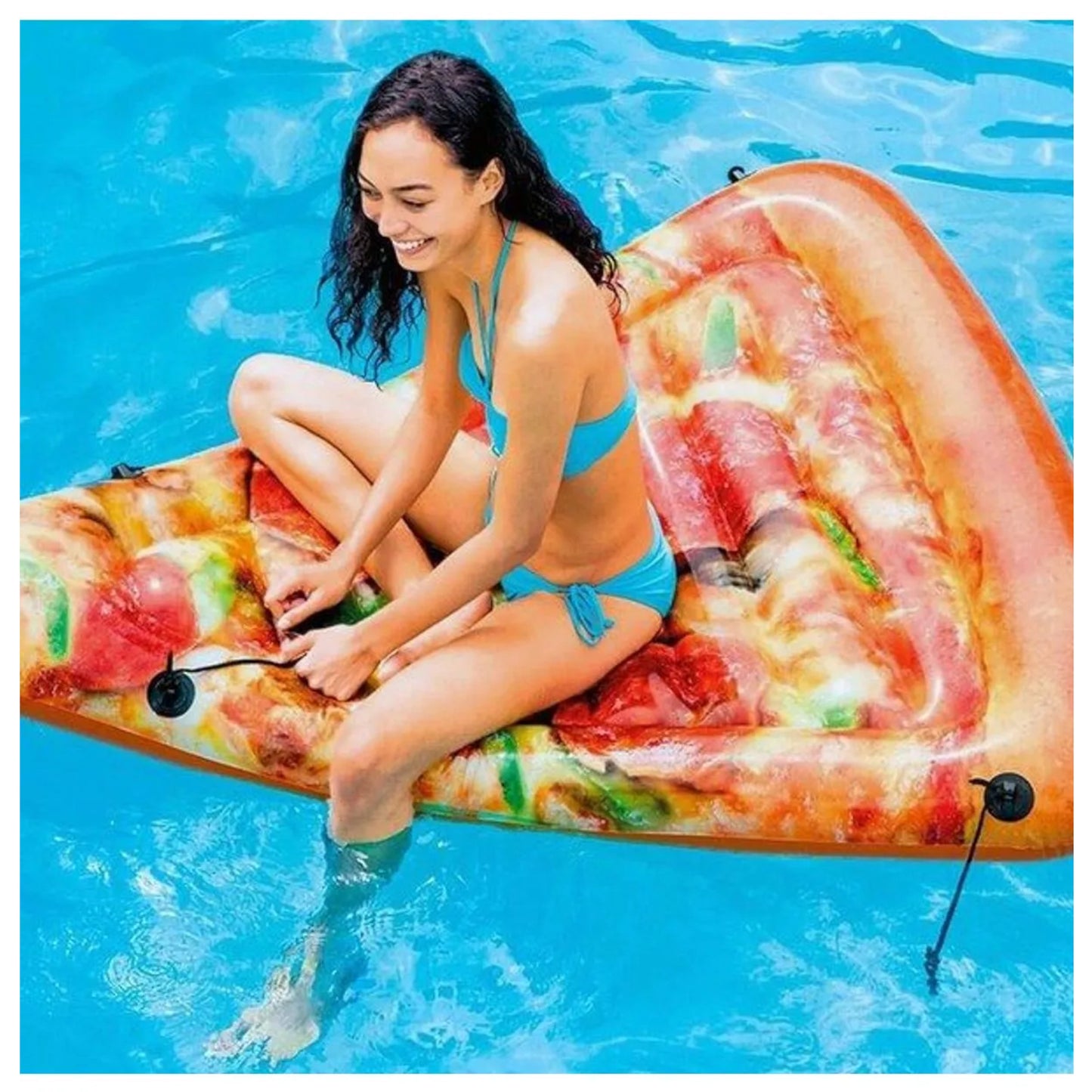 Intex Flotador Colchoneta Pizza de Plástico 145x175 Cm +14años