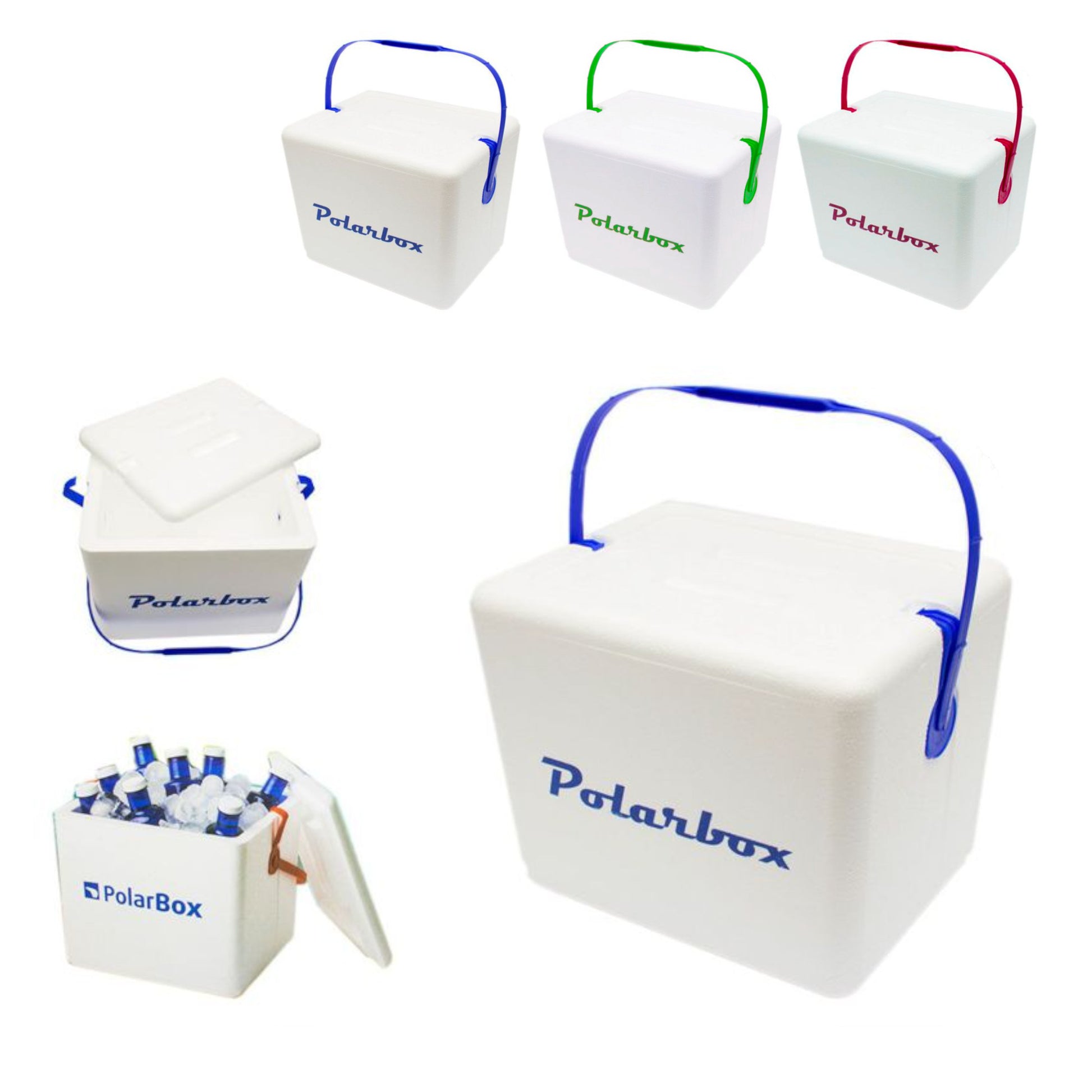 Polarbox Nevera de Corcho Blanca con asa 13L