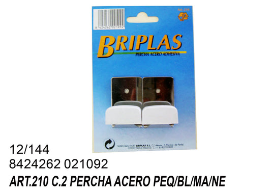 Art.210 C.2 Percha Acero Peq/Bl/Ma/Ne