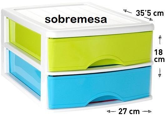 CAJONERA SOBREMESA 2 CAJONES B-COLOR