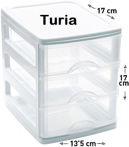 CAJONERA TURIA FORTE X3 BLANCO