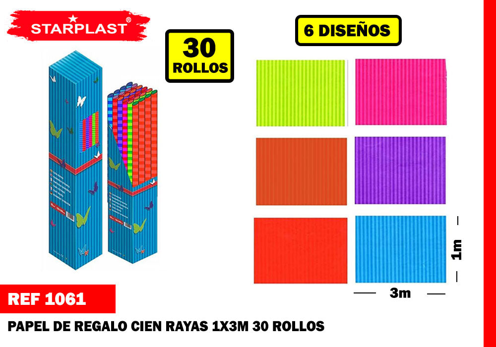 Eu-P.Regalo Cien Rayas 1X3M