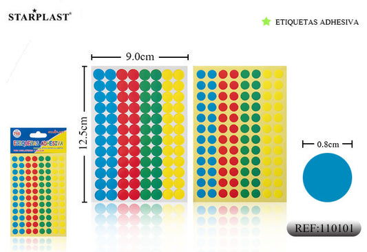 Etiquetas Adh. 0.8Cm Redondo