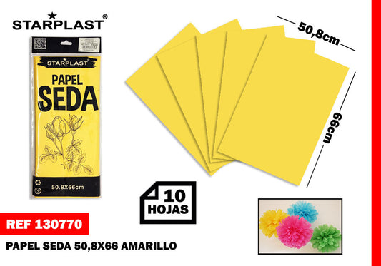 Papel Seda 10H Amarillo