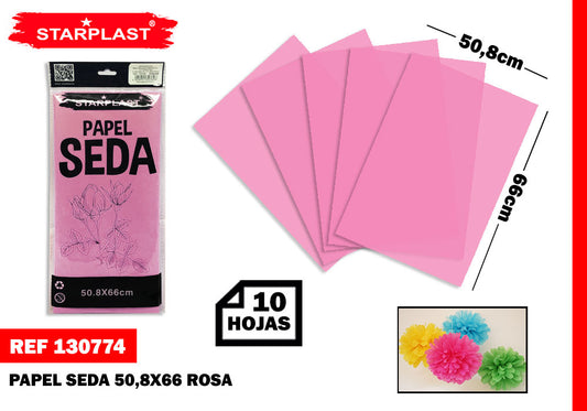 Papel Seda 10H Rosa