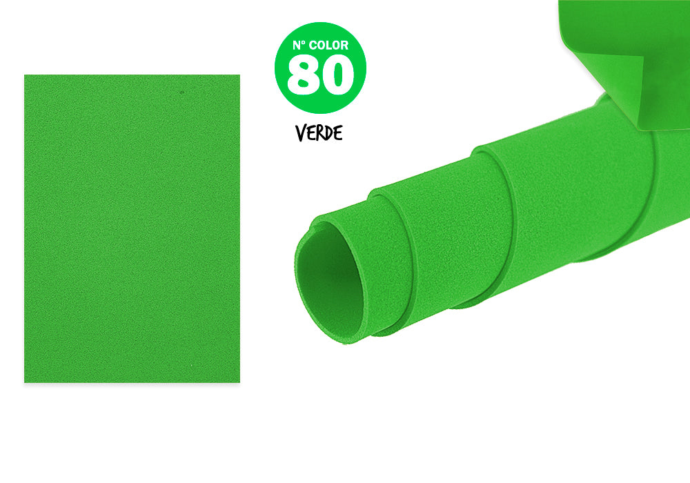 Goma Eva 40X60Cm 2Mm N88 Verde 10U