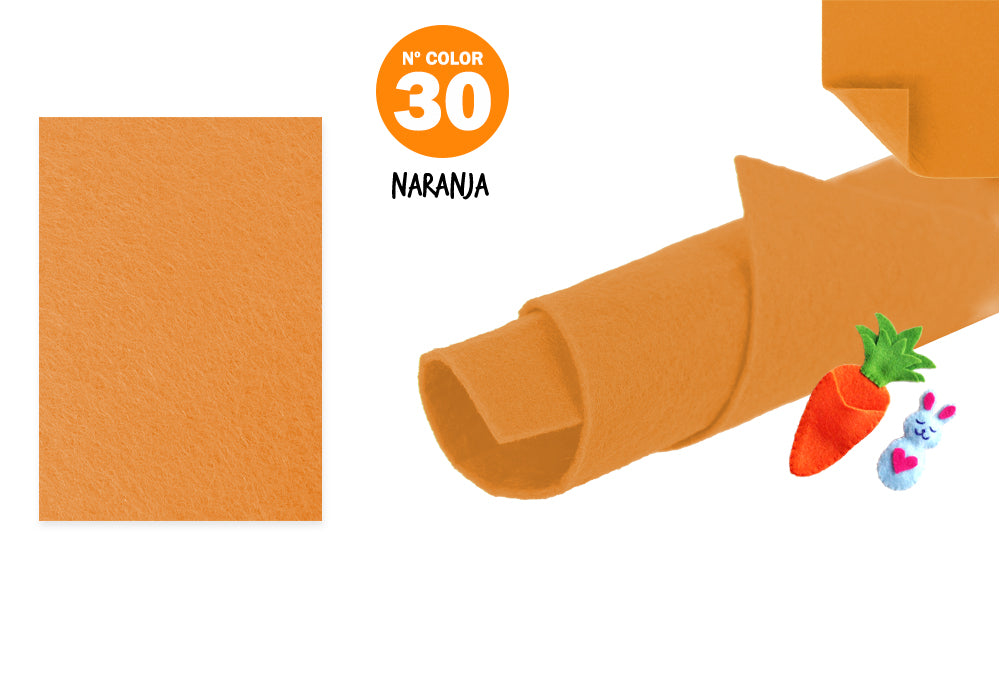 Fieltro 40X60Cm N30 Naranja