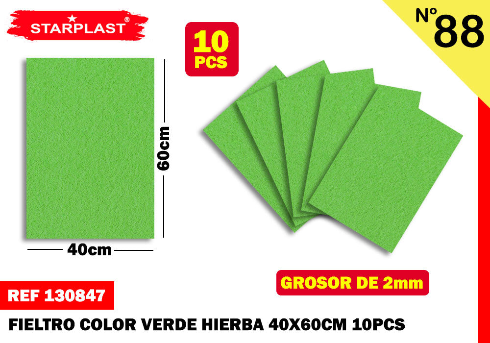 Fieltro 40X60Cm N88 Verde Hierba