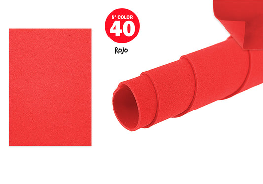 Goma Eva 40X60Cm 2Mm N40 Rojo 10U