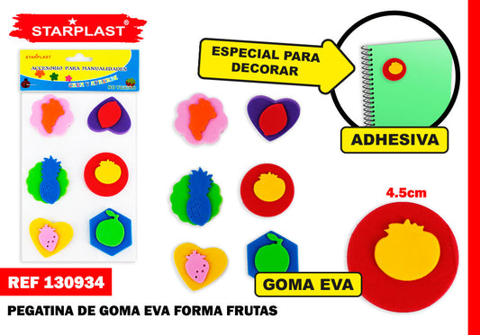 Pegatinas Goma Eva Formas Variadas 6U