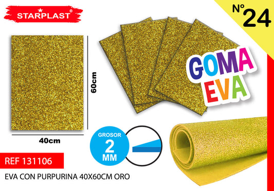 Eva Purpurina 40X60Cm N24 Oro