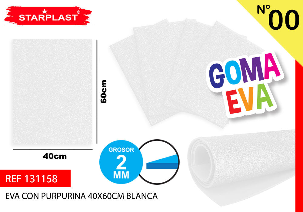 Eva Purpurina 40X60Cm N00 Blanca