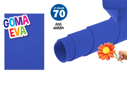 Goma Eva 40X60Cm 2Mm N70 Azul Marino 10U