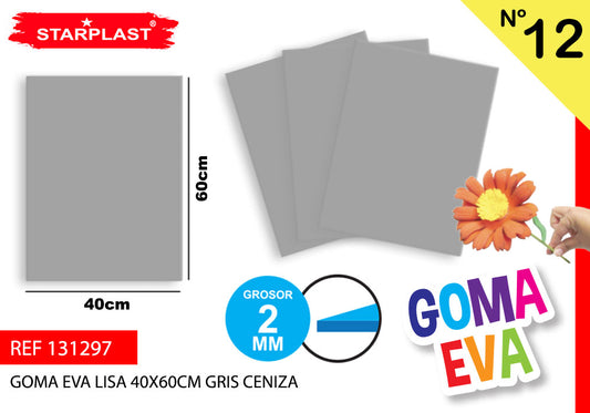 Eva 40X60Cm N12 Gris Ceniza 10U