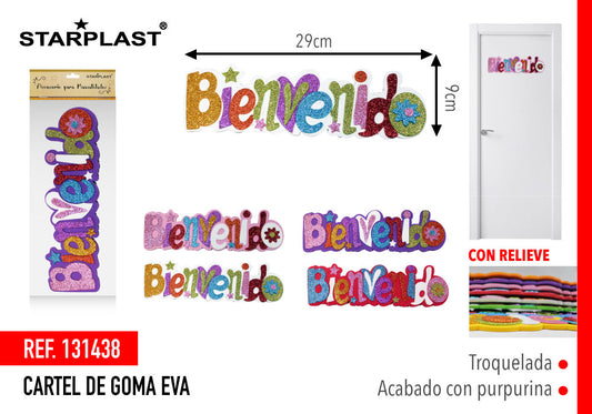 Carte Eva C/Purpurina 3D