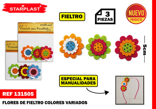 Figura de feltro 3 unidades