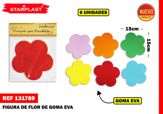 Eva Figura Borracha Flor 150Mm 6U