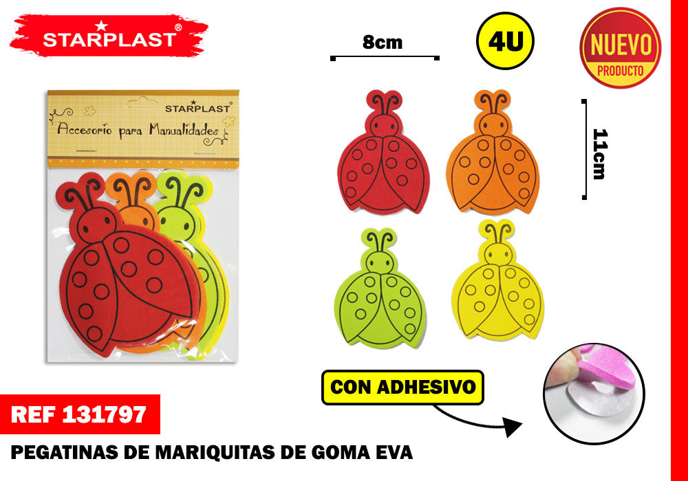 Figura Goma Eva Mariquita 80Mm 4U