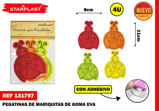 Figura Goma Eva Mariquita 80Mm 4U