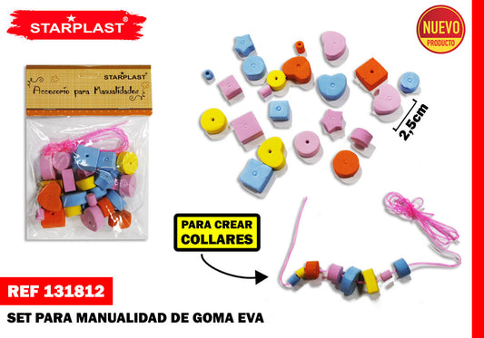 Cuentas Goma Eva Con Cuerda