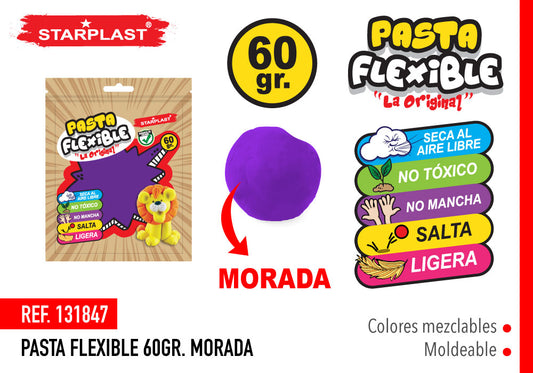 Pasta Flexible 60G Morado