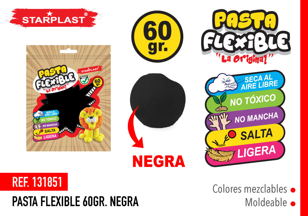 Pasta Flexible 60G Negra