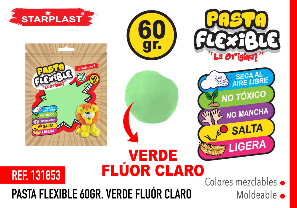 Pasta Flexível 60G Verde