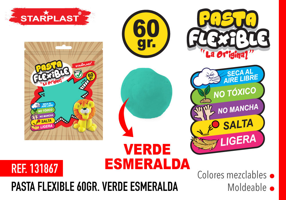 Pasta Flexível 60G Verde