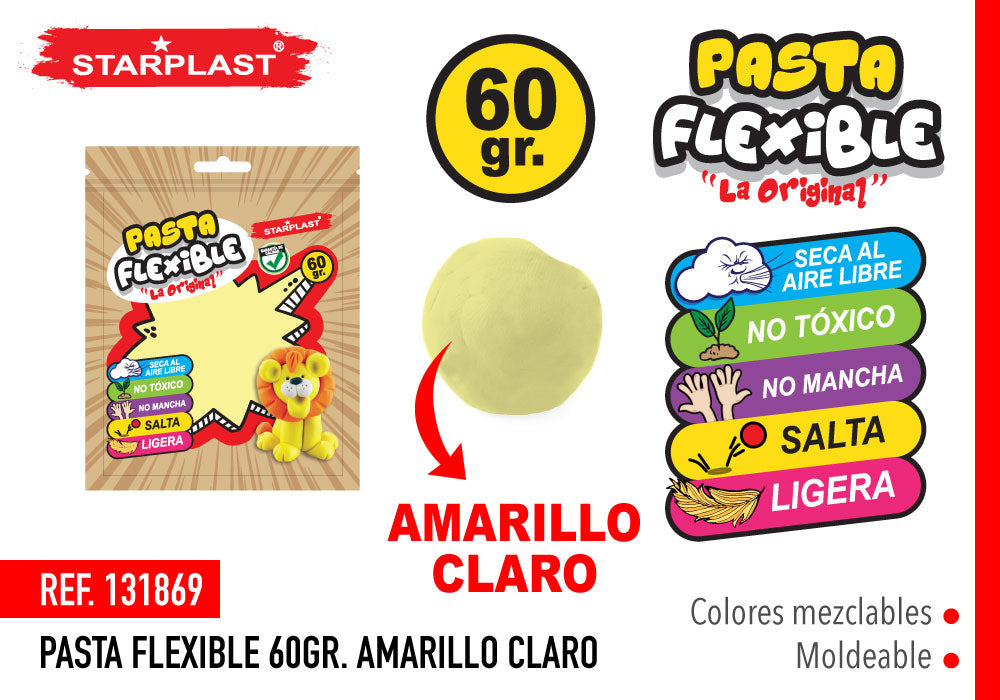 Pasta Flexível 60G Amarela