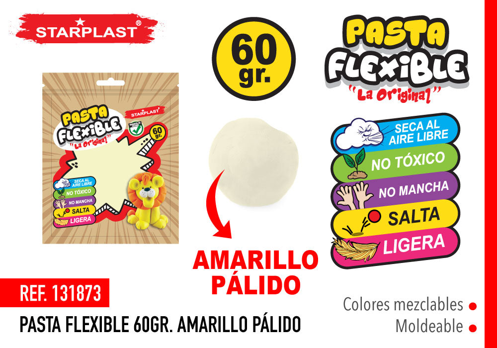 Pasta Flexível 60G Amarela