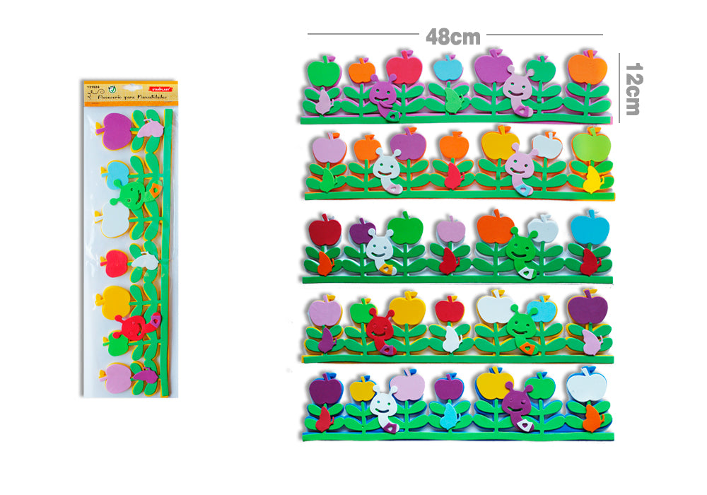 Decoração de borracha Eva 48X12Cm Design de jardim