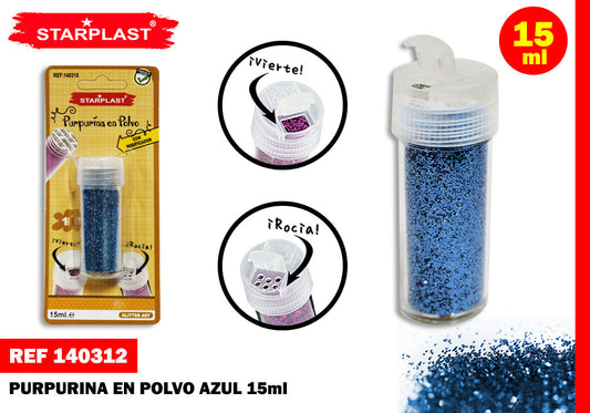 Pó Glitter Azul 15Ml