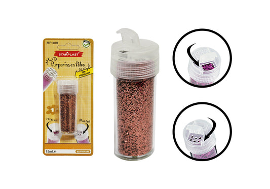 Pote de Pó Glitter 15Ml Marrom