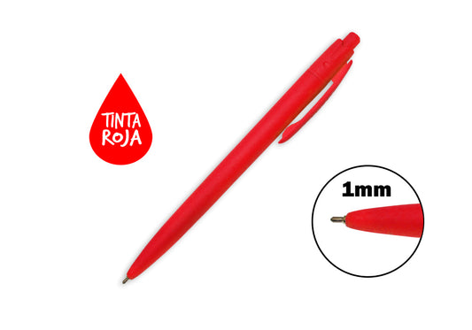 Bolígrafo Retráctil 1.0Mm Rojo