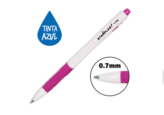 Bolígrafo Con Antideslizante 0.7Mm Rosa