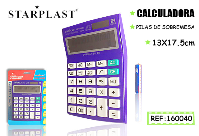 Calculadora operada por bateria