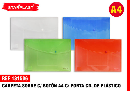 Botão Envelope Porta C/Cd A4