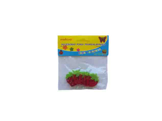 Figura Fieltro Fresas 6U