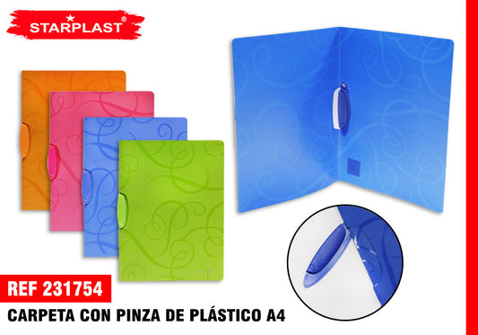 Carpeta A4 C/Pinza Plastico
