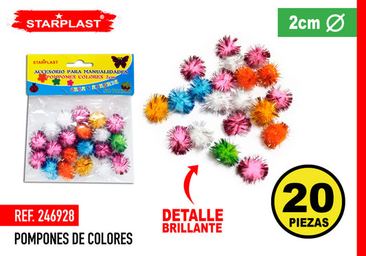 Pompon Em Cores De 2Cm