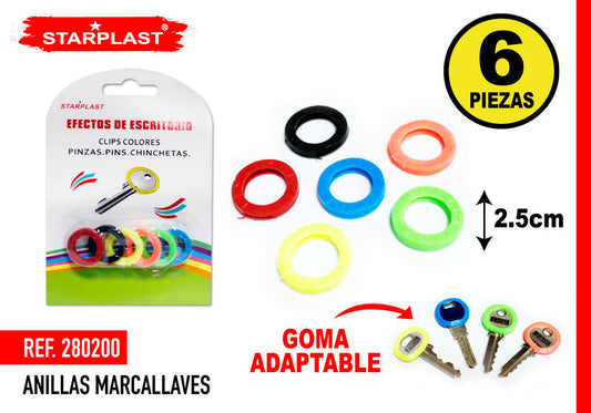 Porta-Chaves Marcadores 6Pcs