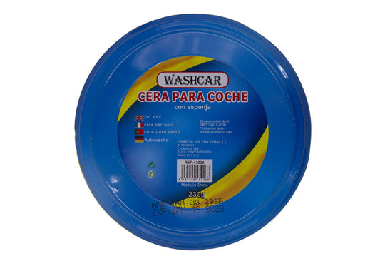 Cera para coche con esponja 230gr